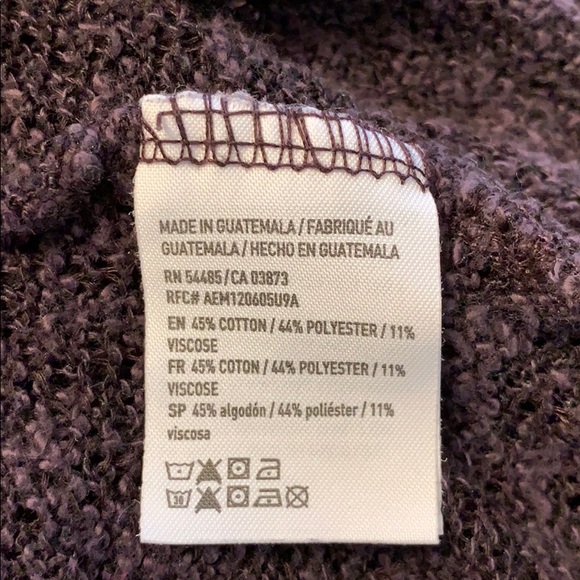 AEO Plum Mock Neck Sweater - Picture 6 of 6